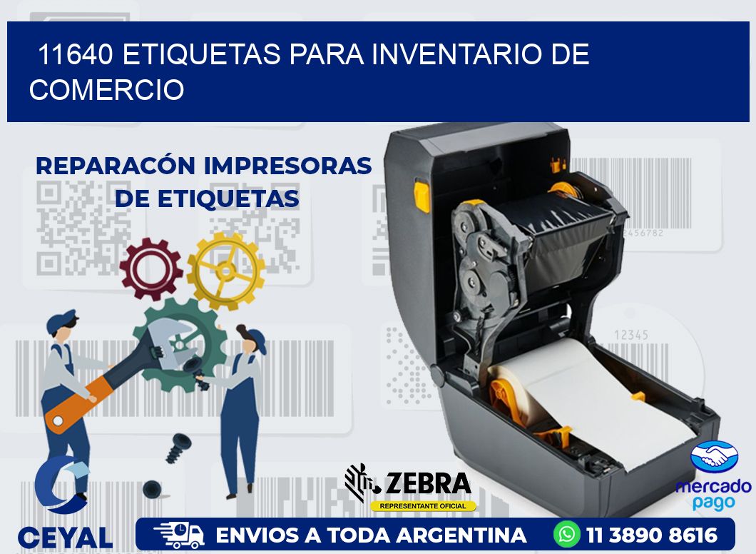 11640 ETIQUETAS PARA INVENTARIO DE COMERCIO