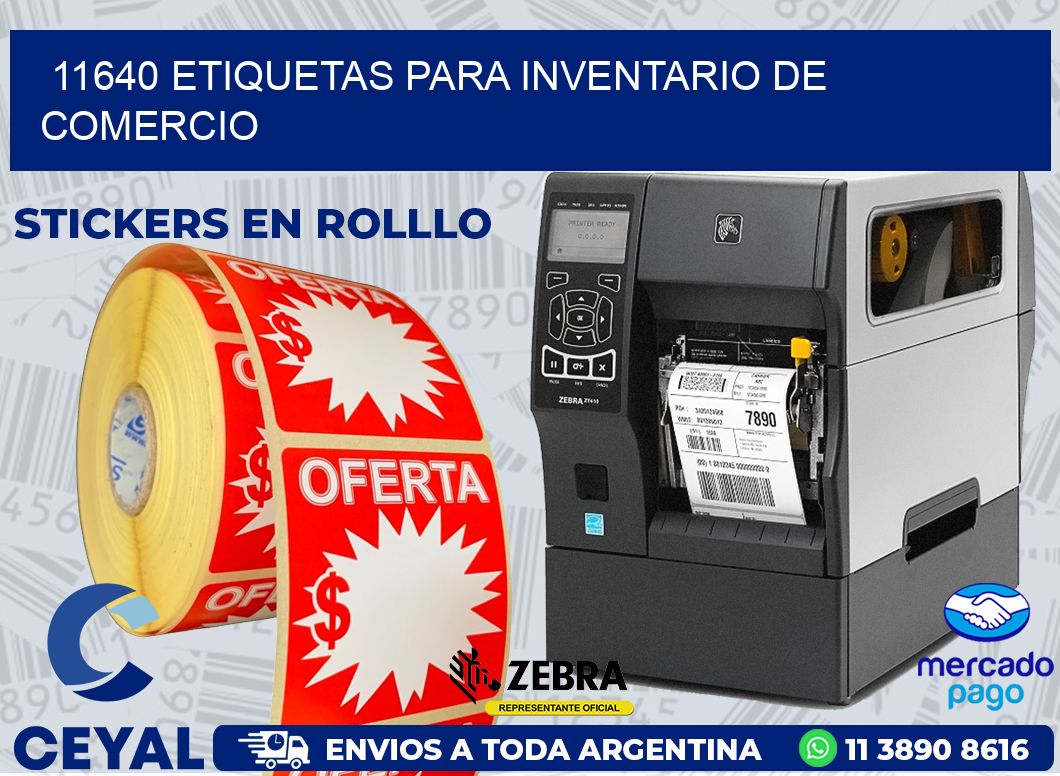 11640 ETIQUETAS PARA INVENTARIO DE COMERCIO