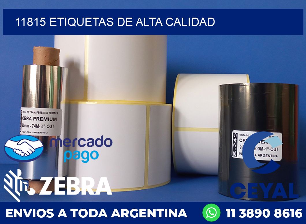 11815 ETIQUETAS DE ALTA CALIDAD