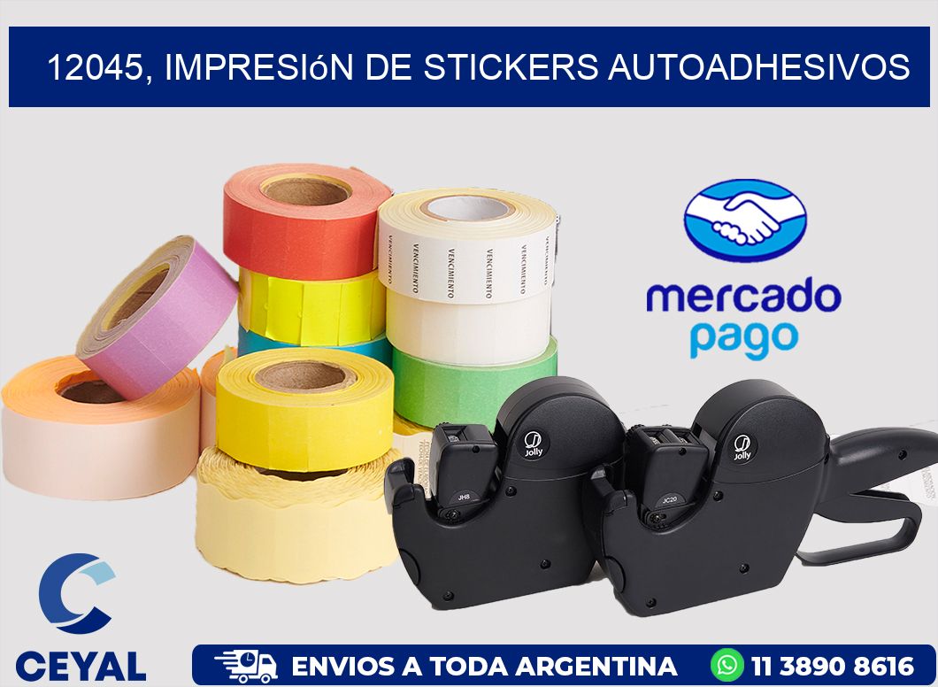 12045, impresión de stickers autoadhesivos