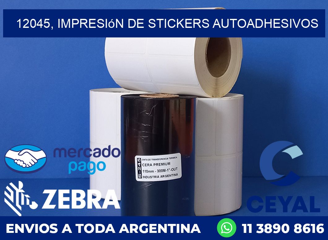 12045, impresión de stickers autoadhesivos