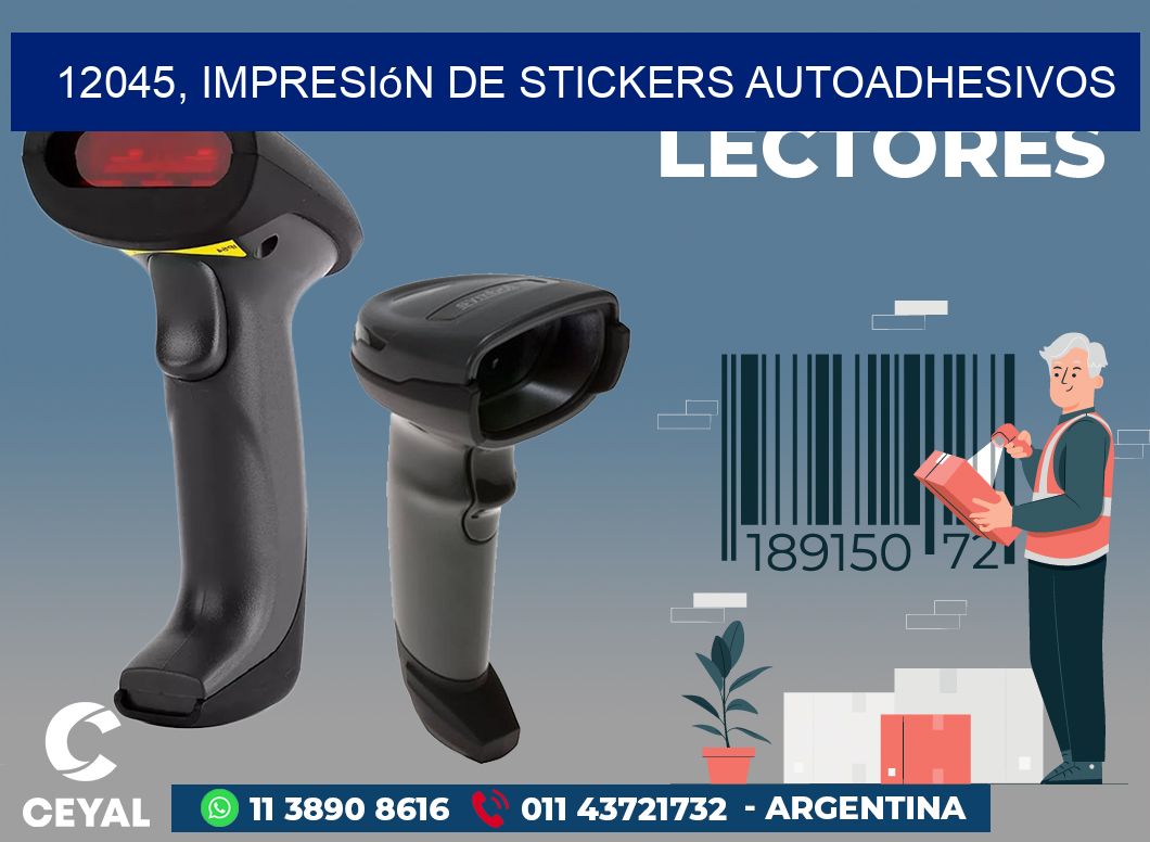 12045, impresión de stickers autoadhesivos
