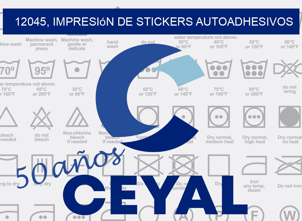 12045, impresión de stickers autoadhesivos
