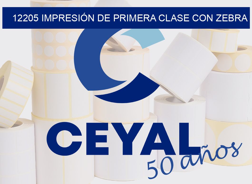12205 IMPRESIÓN DE PRIMERA CLASE CON ZEBRA