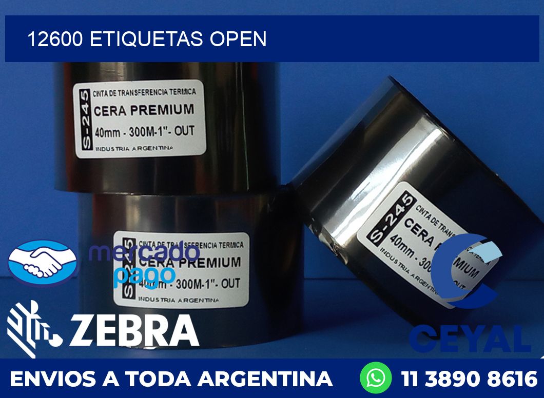 12600 ETIQUETAS OPEN