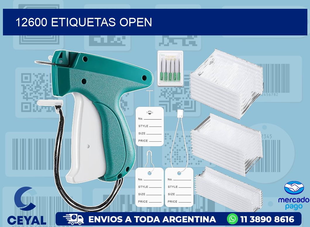 12600 ETIQUETAS OPEN
