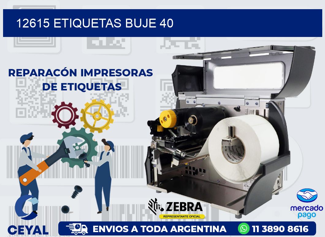 12615 ETIQUETAS BUJE 40