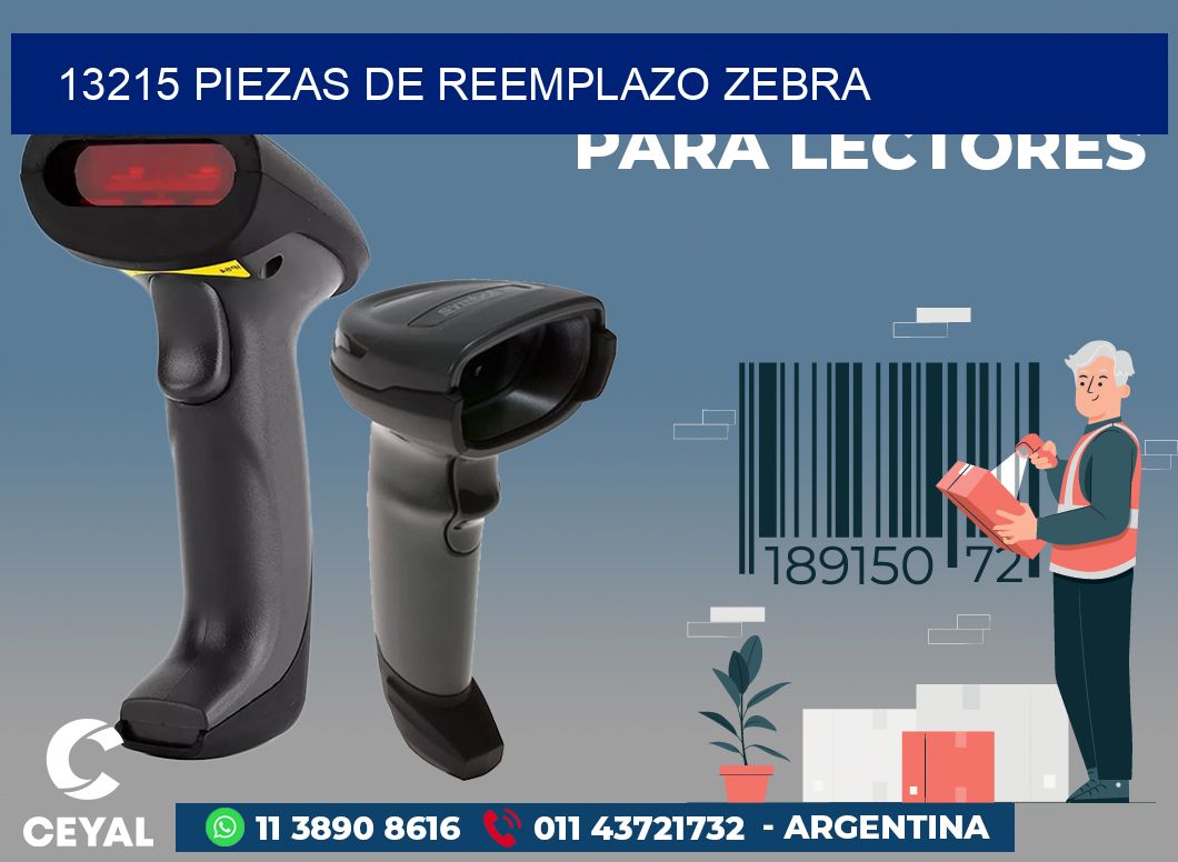 13215 PIEZAS DE REEMPLAZO ZEBRA
