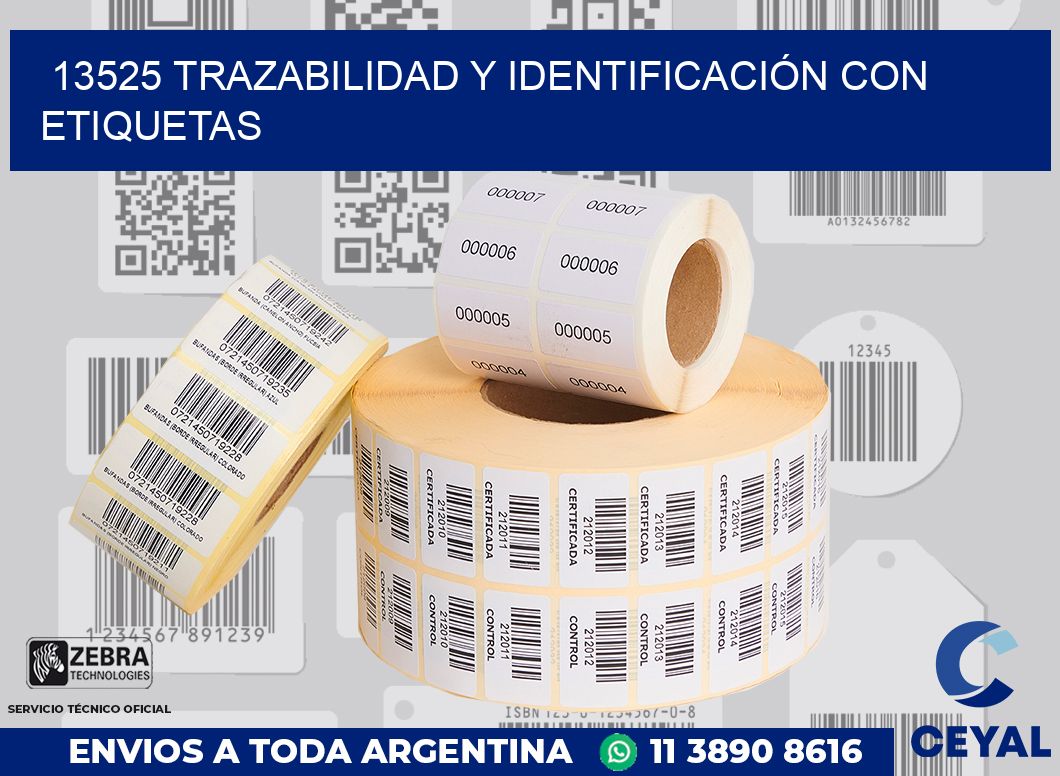 13525 TRAZABILIDAD Y IDENTIFICACIÓN CON ETIQUETAS