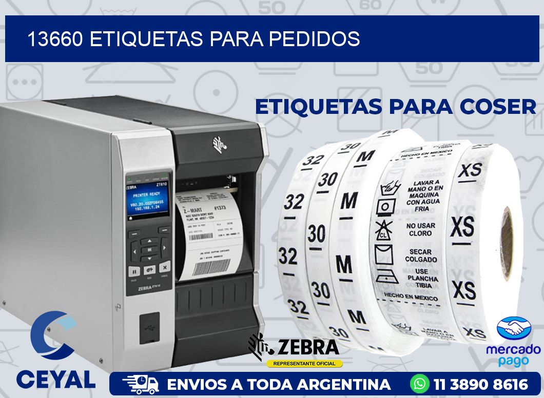 13660 ETIQUETAS PARA PEDIDOS