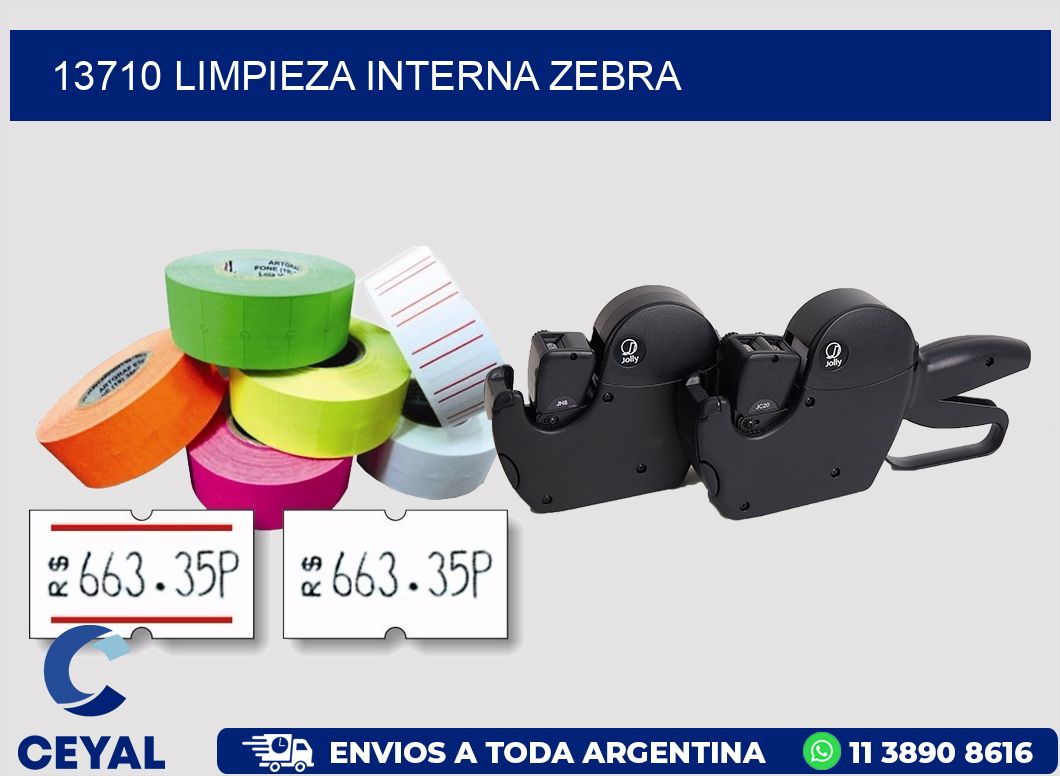 13710 LIMPIEZA INTERNA ZEBRA