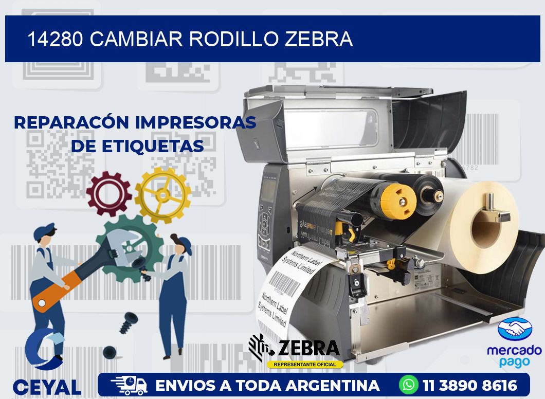 14280 CAMBIAR RODILLO ZEBRA