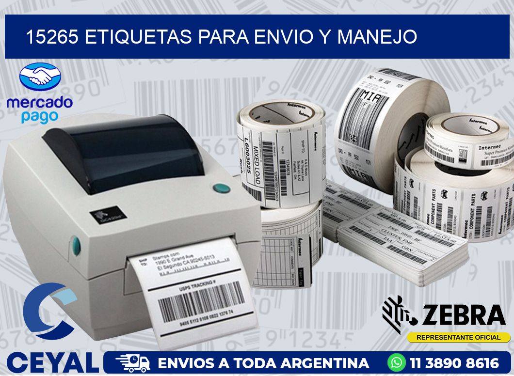 15265 ETIQUETAS PARA ENVIO Y MANEJO