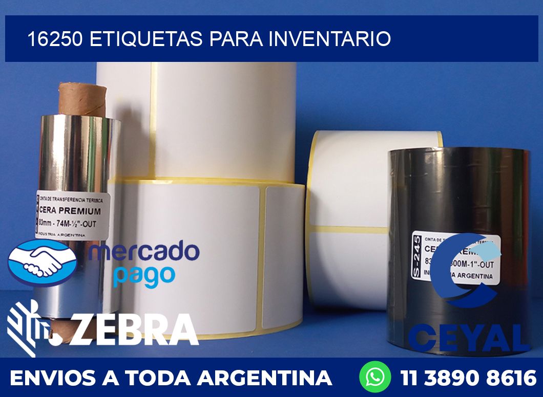 16250 ETIQUETAS PARA INVENTARIO