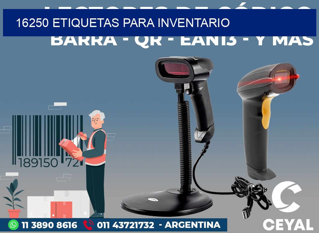 16250 ETIQUETAS PARA INVENTARIO