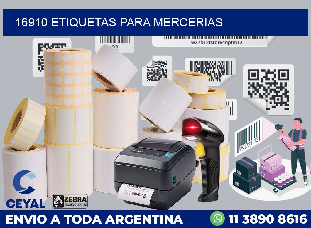 16910 ETIQUETAS PARA MERCERIAS