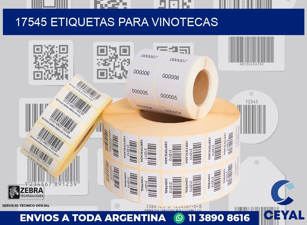 17545 ETIQUETAS PARA VINOTECAS