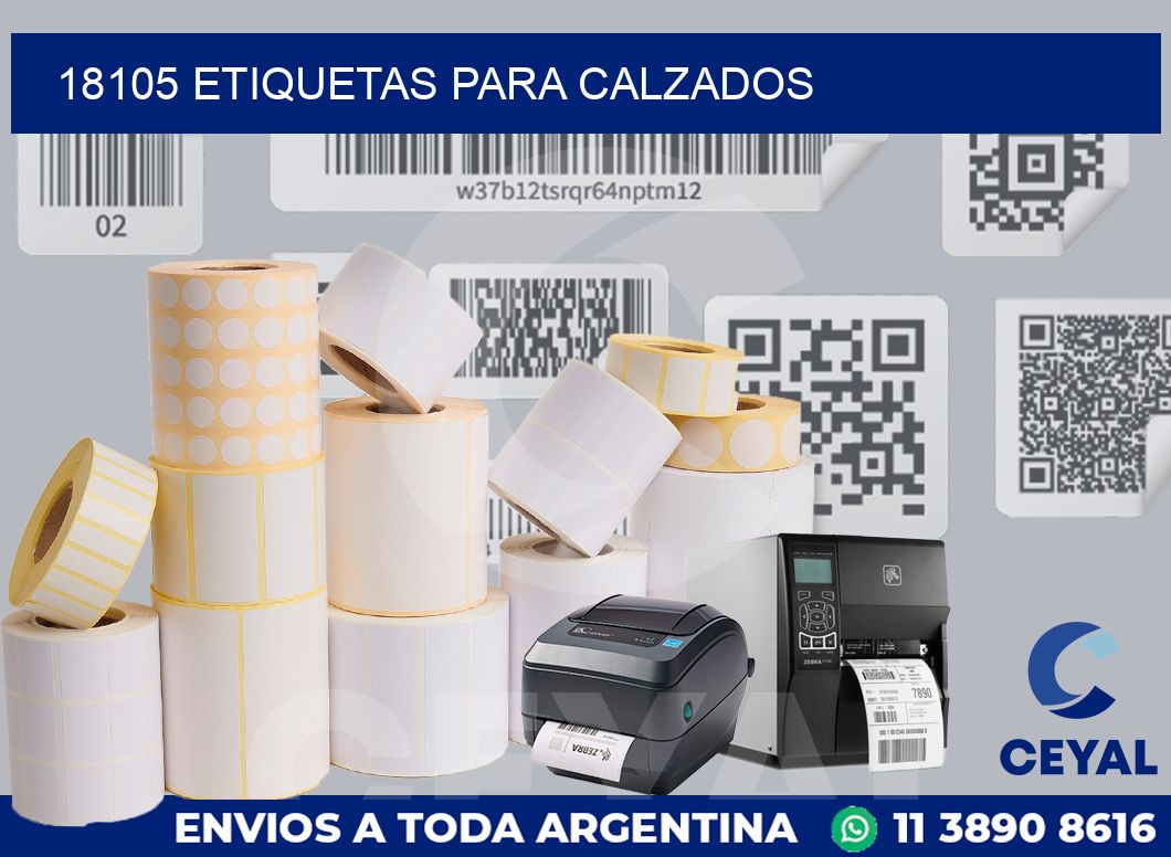 18105 ETIQUETAS PARA CALZADOS
