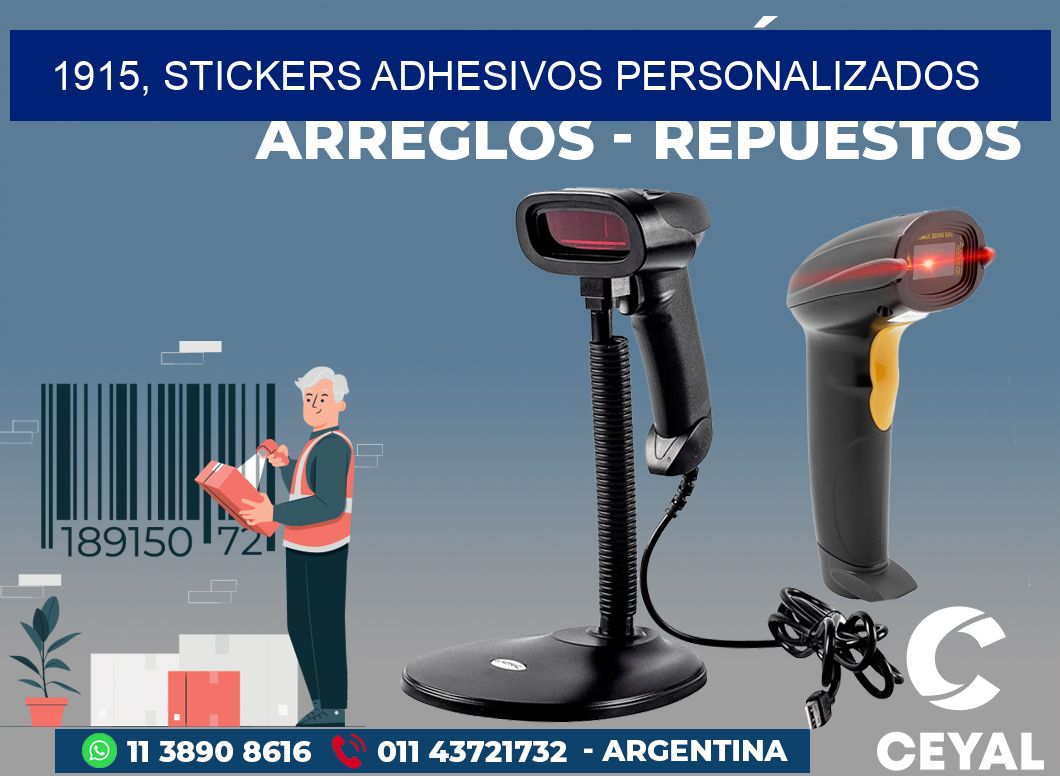 1915, stickers adhesivos personalizados