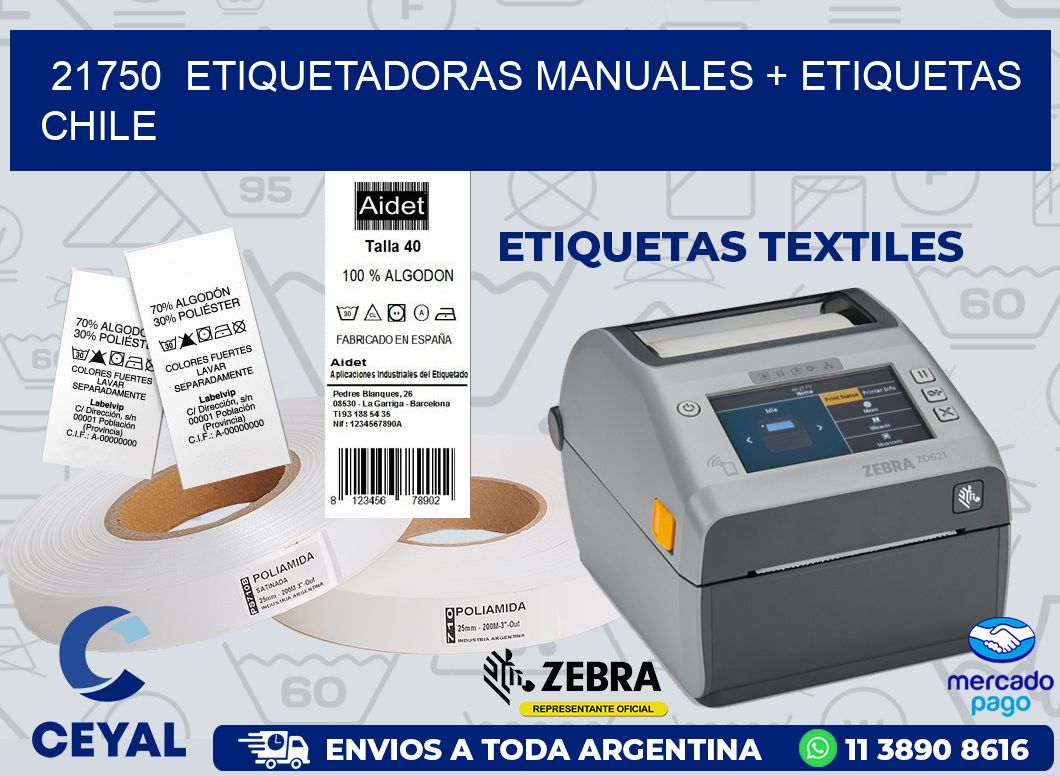21750 ETIQUETADORAS MANUALES + ETIQUETAS CHILE