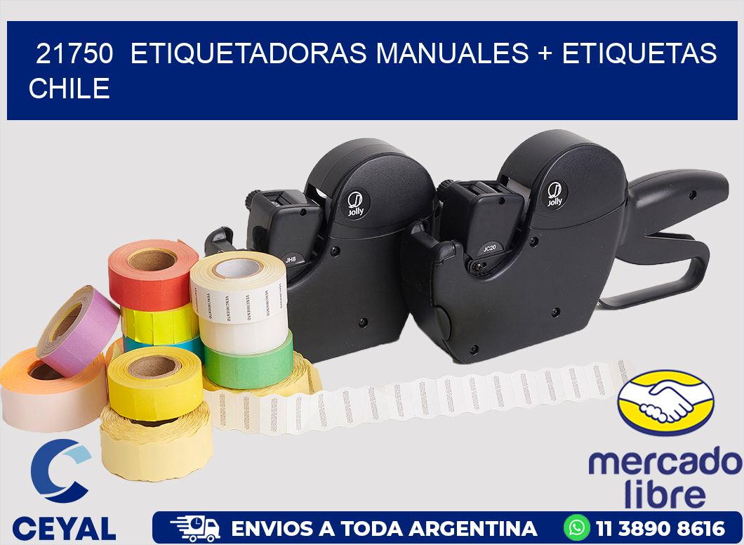21750 ETIQUETADORAS MANUALES + ETIQUETAS CHILE