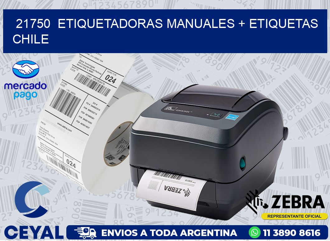 21750  ETIQUETADORAS MANUALES + ETIQUETAS CHILE