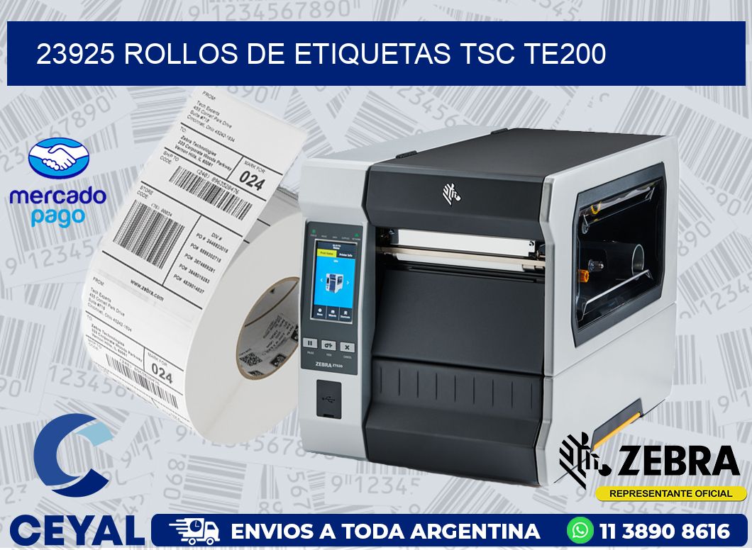 23925 ROLLOS DE ETIQUETAS TSC TE200