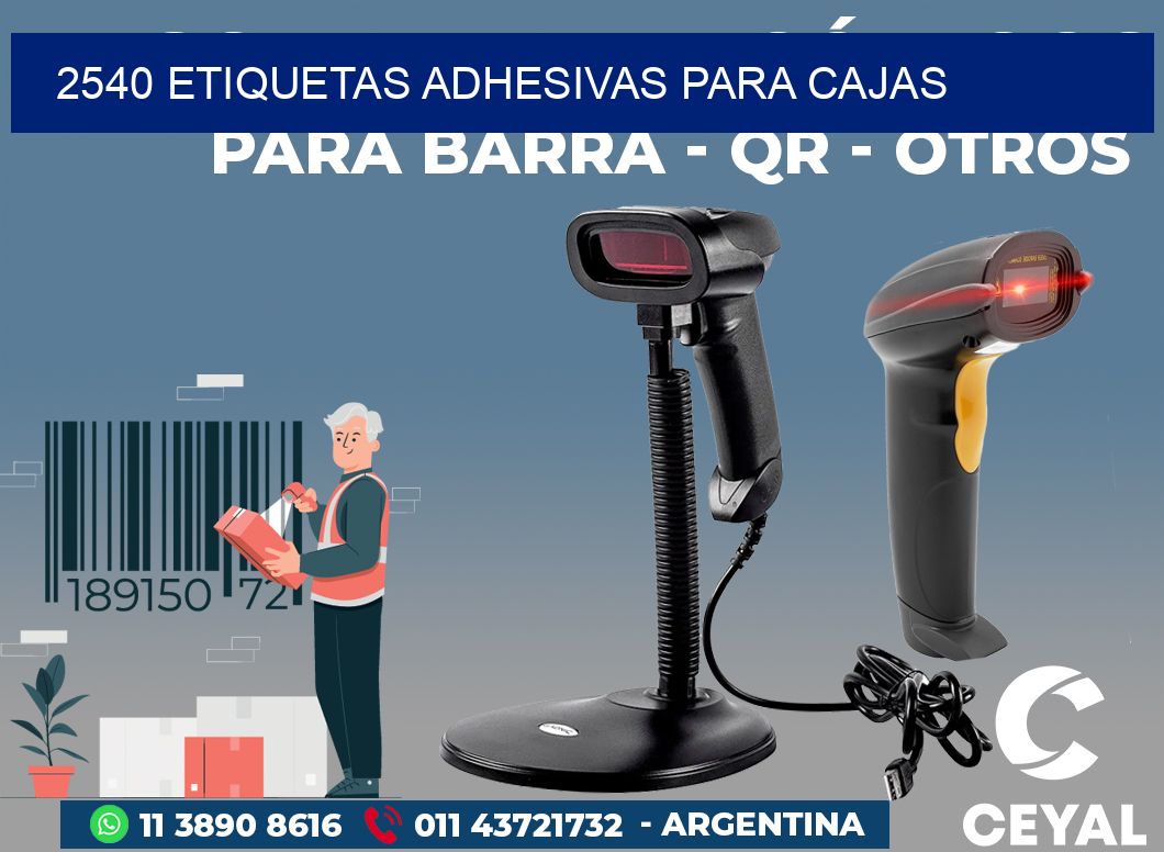 2540 ETIQUETAS ADHESIVAS PARA CAJAS