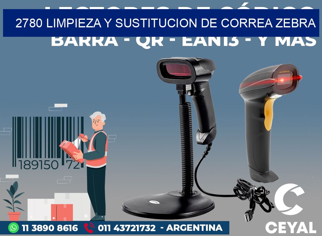 2780 LIMPIEZA Y SUSTITUCION DE CORREA ZEBRA