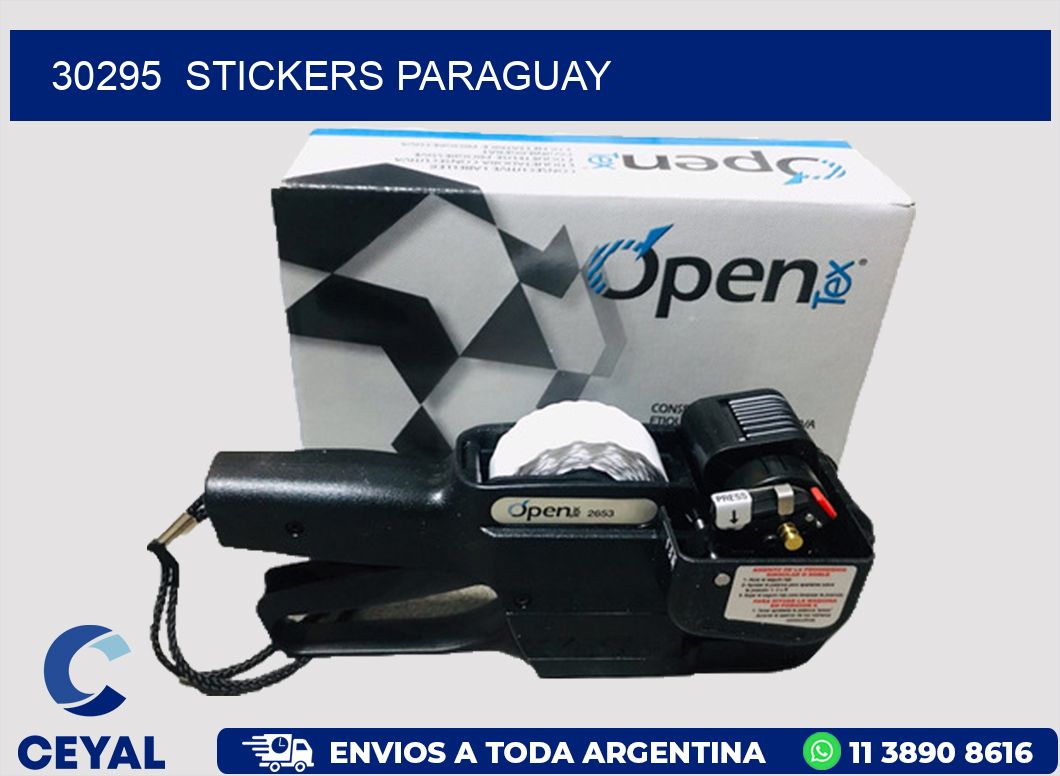 30295 STICKERS PARAGUAY