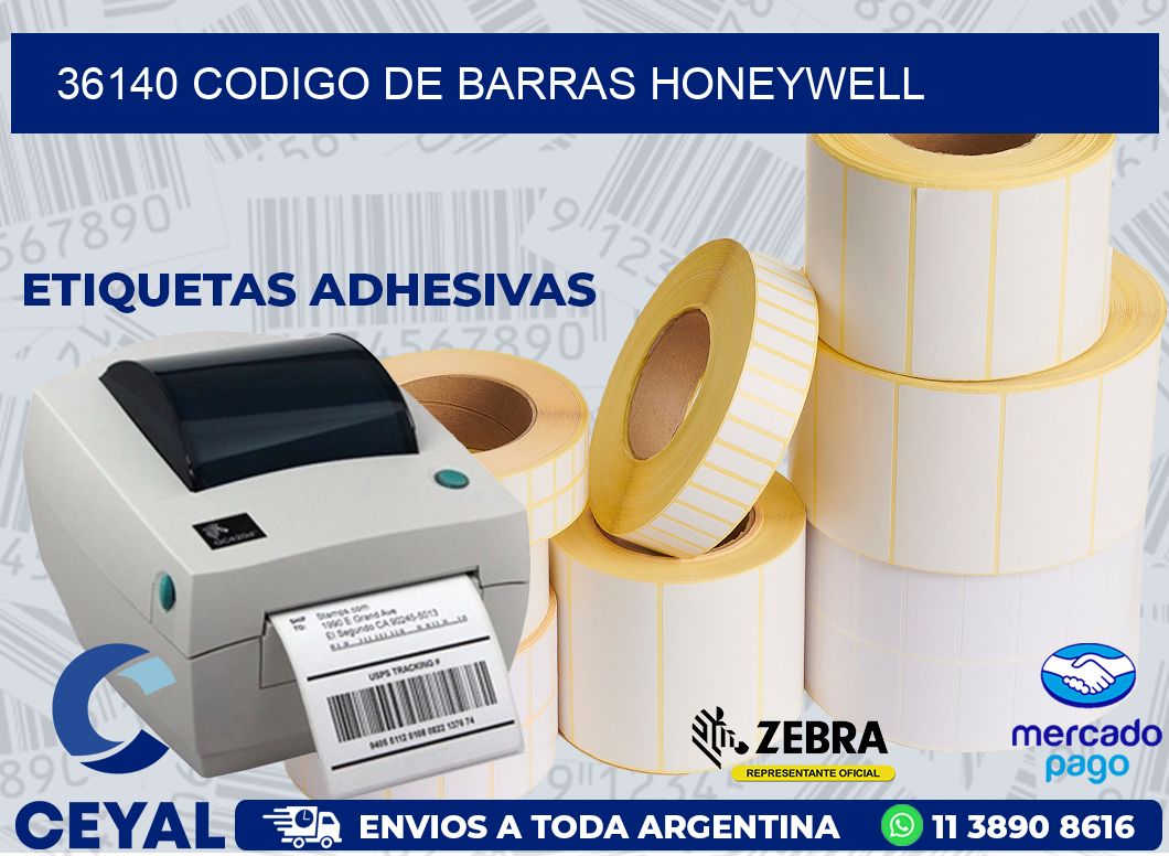 36140 CODIGO DE BARRAS HONEYWELL