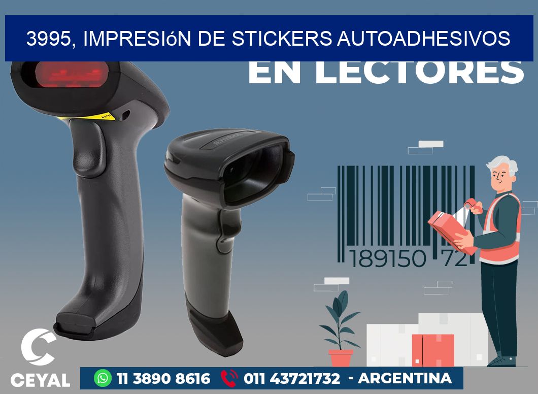 3995, impresión de stickers autoadhesivos