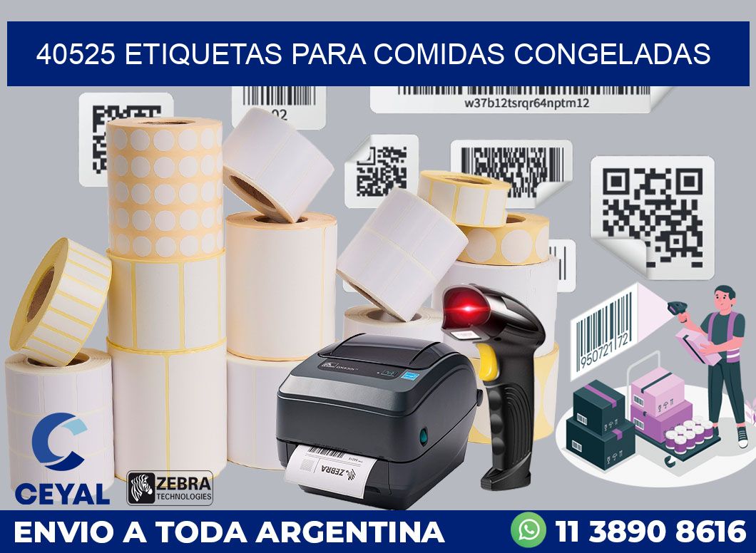 40525 ETIQUETAS PARA COMIDAS CONGELADAS