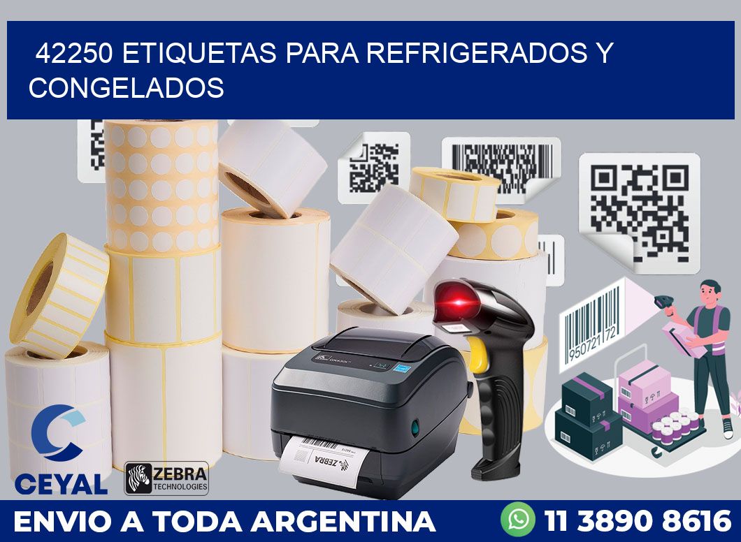 42250 ETIQUETAS PARA REFRIGERADOS Y CONGELADOS