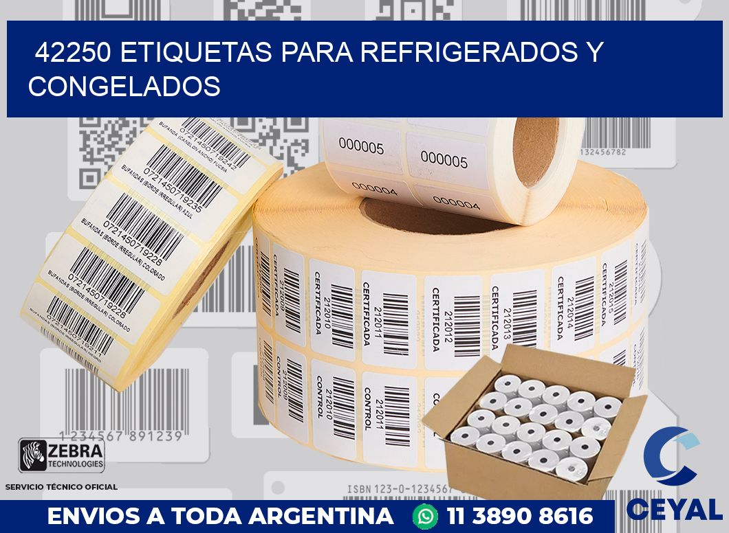 42250 ETIQUETAS PARA REFRIGERADOS Y CONGELADOS