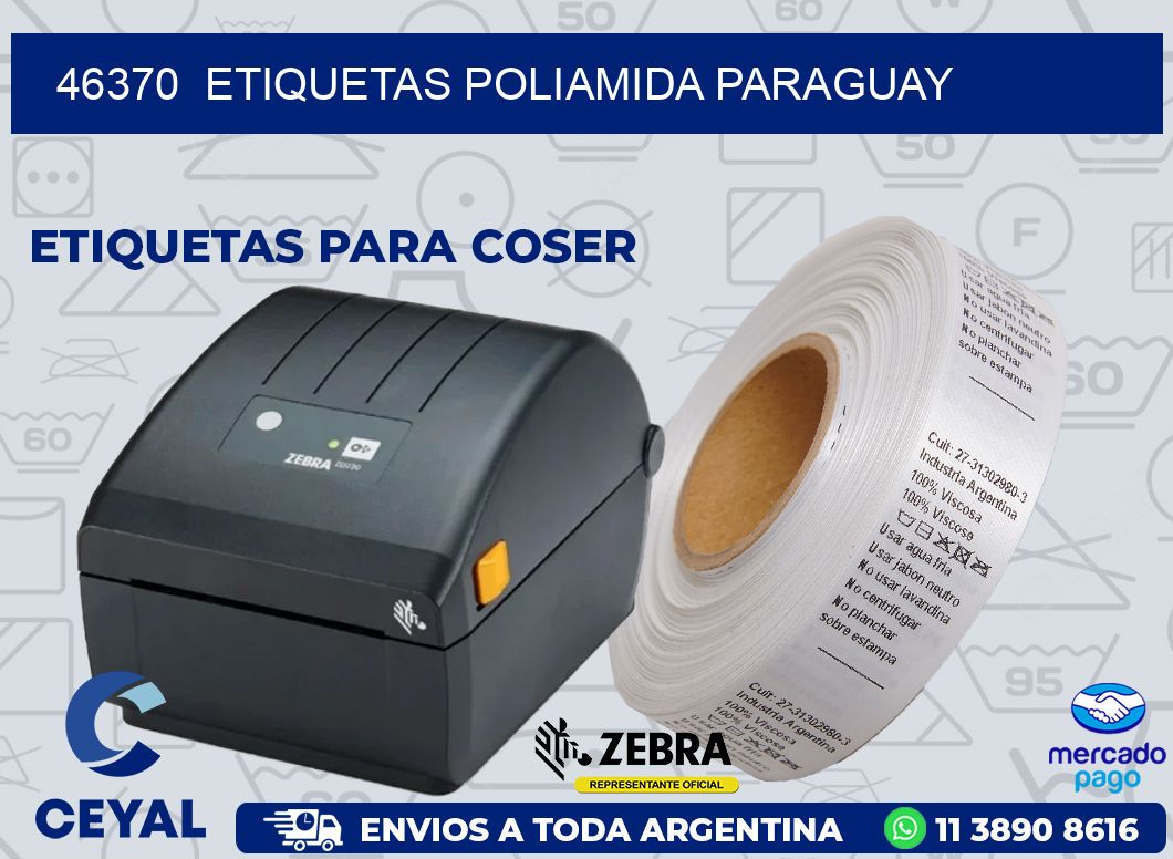 46370 ETIQUETAS POLIAMIDA PARAGUAY