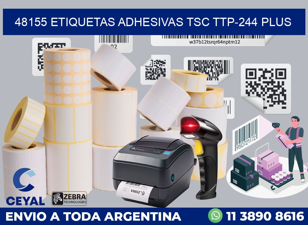 48155 ETIQUETAS ADHESIVAS TSC TTP-244 PLUS