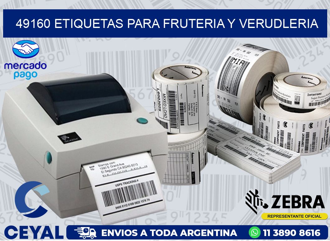 49160 ETIQUETAS PARA FRUTERIA Y VERUDLERIA
