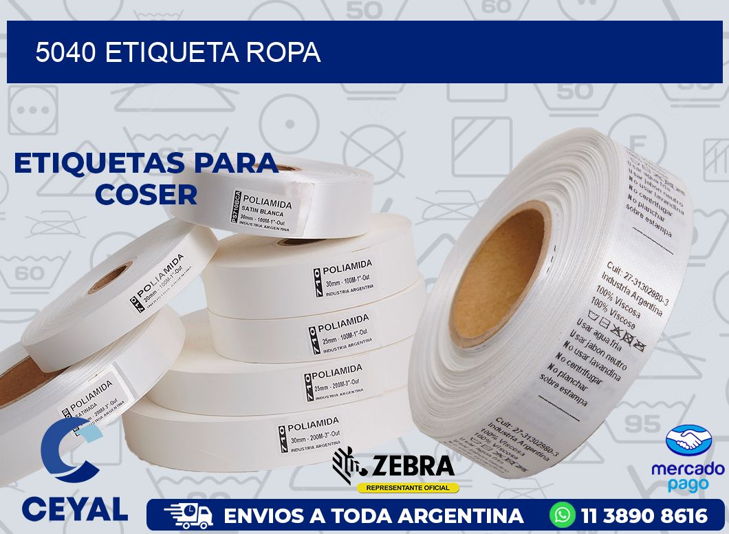 5040 ETIQUETA ROPA