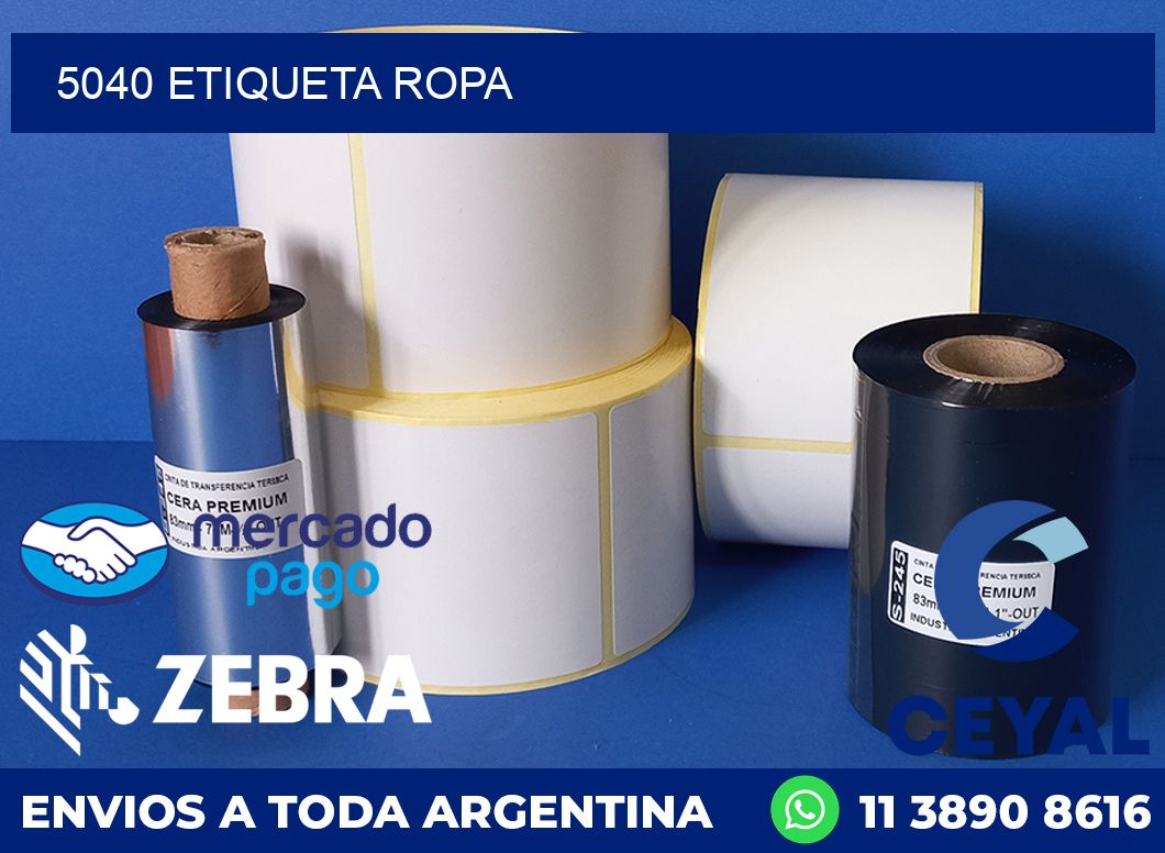 5040 ETIQUETA ROPA