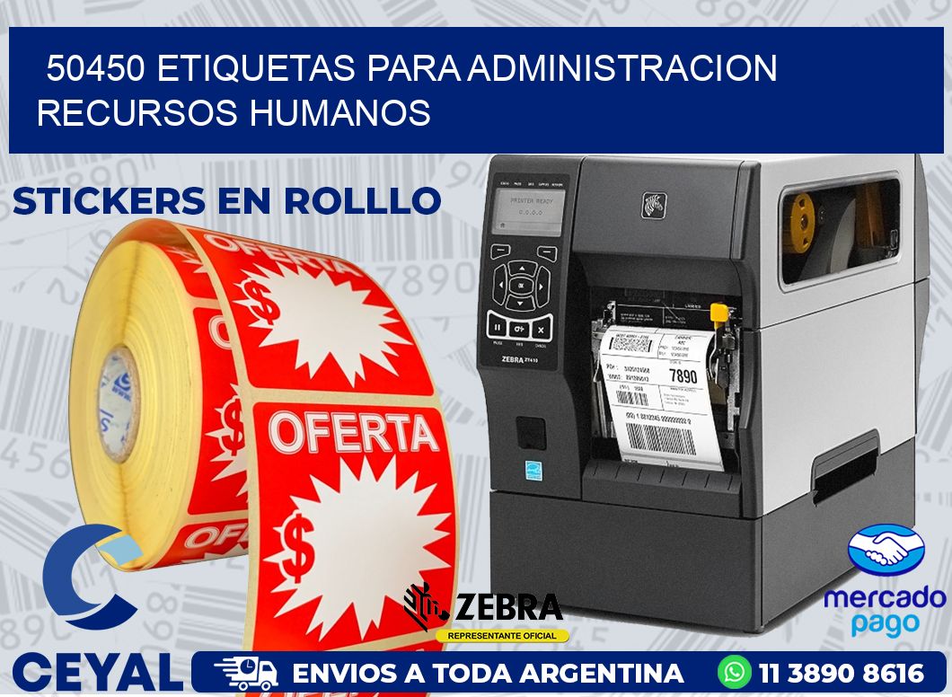 50450 ETIQUETAS PARA ADMINISTRACION RECURSOS HUMANOS