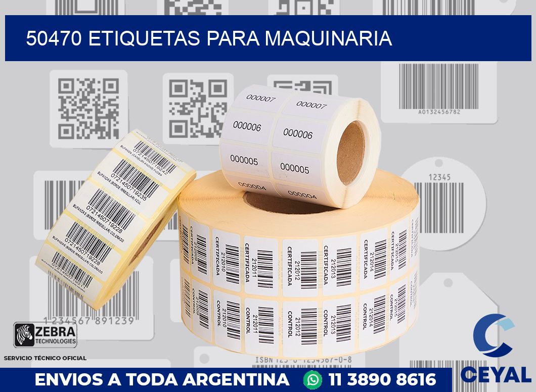 50470 ETIQUETAS PARA MAQUINARIA