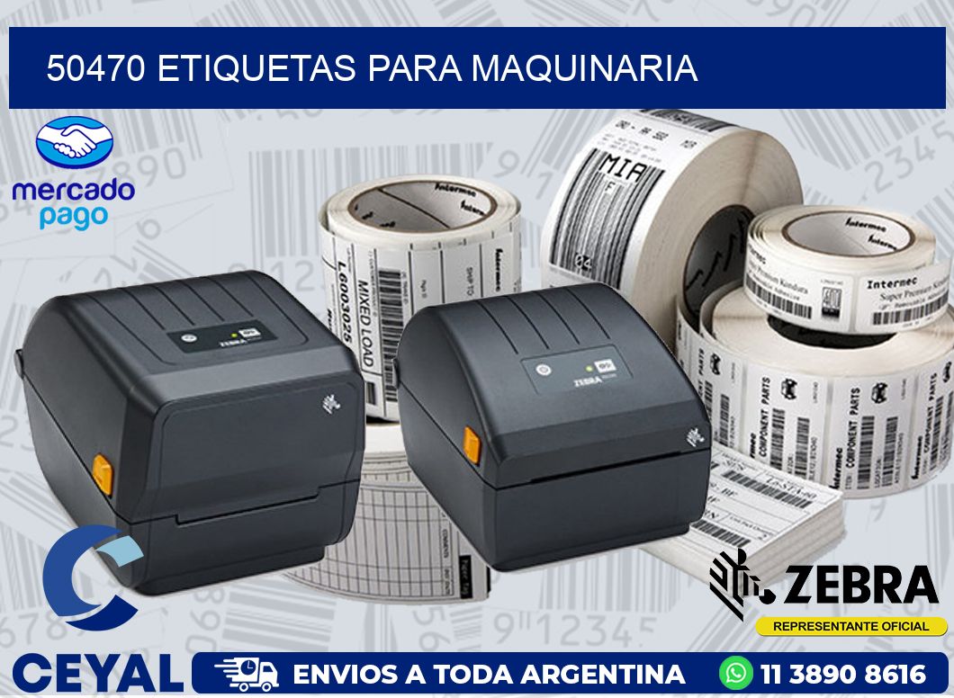 50470 ETIQUETAS PARA MAQUINARIA