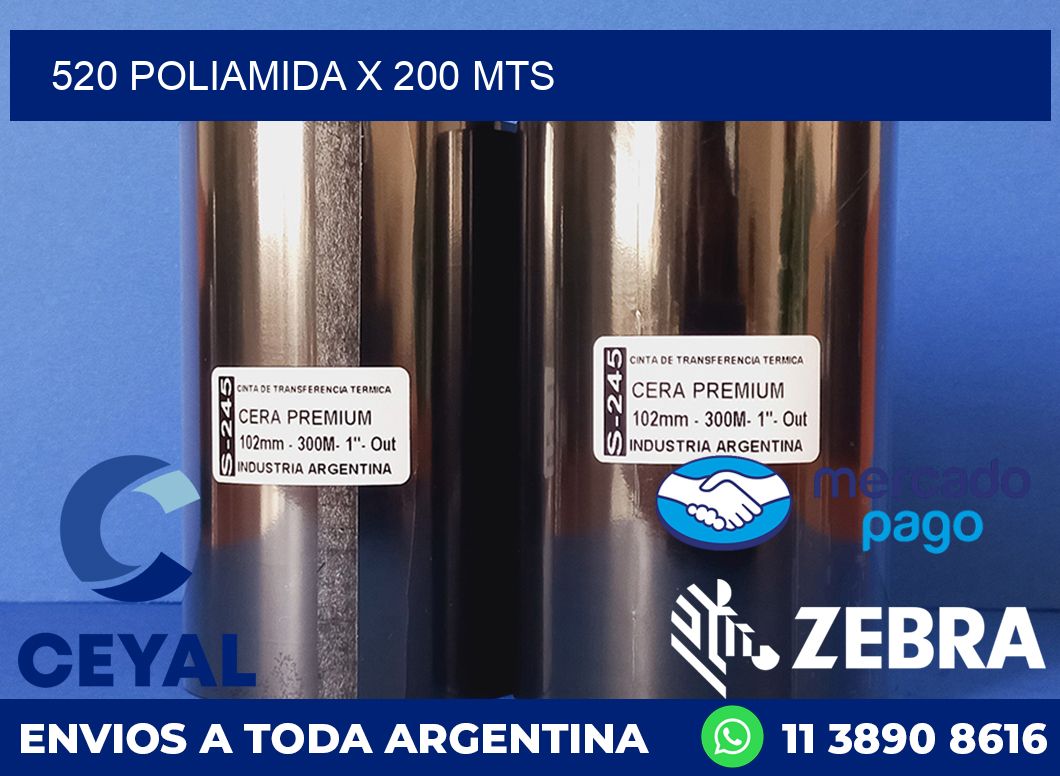 520 POLIAMIDA X 200 MTS