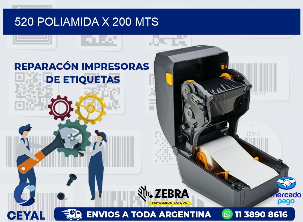 520 POLIAMIDA X 200 MTS