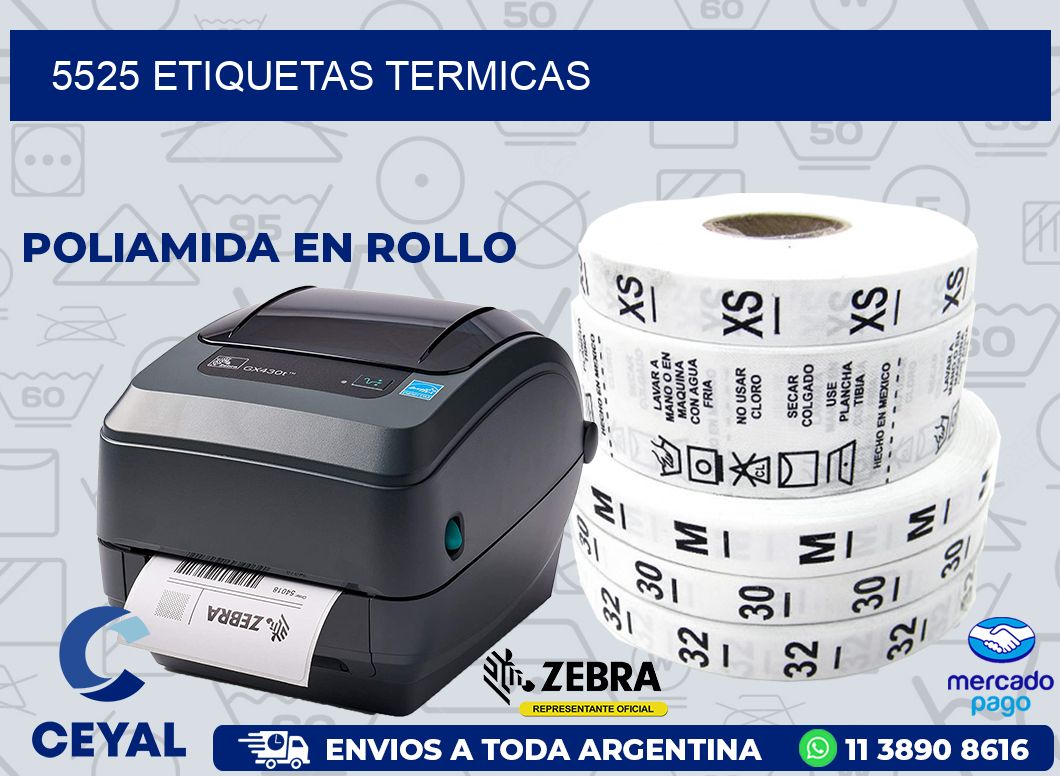 5525 ETIQUETAS TERMICAS