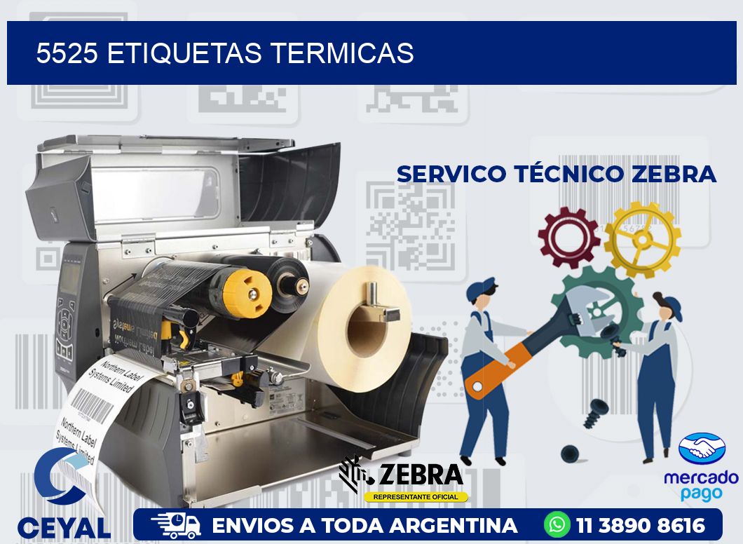 5525 ETIQUETAS TERMICAS