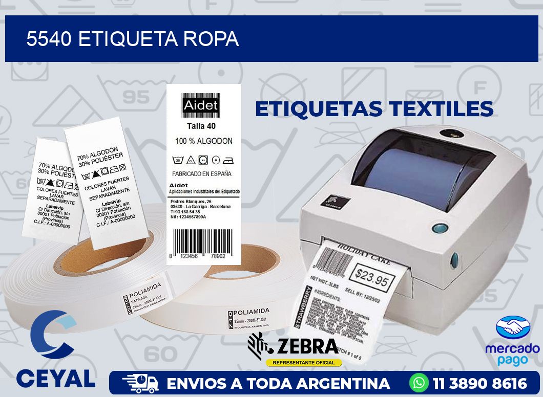 5540 ETIQUETA ROPA