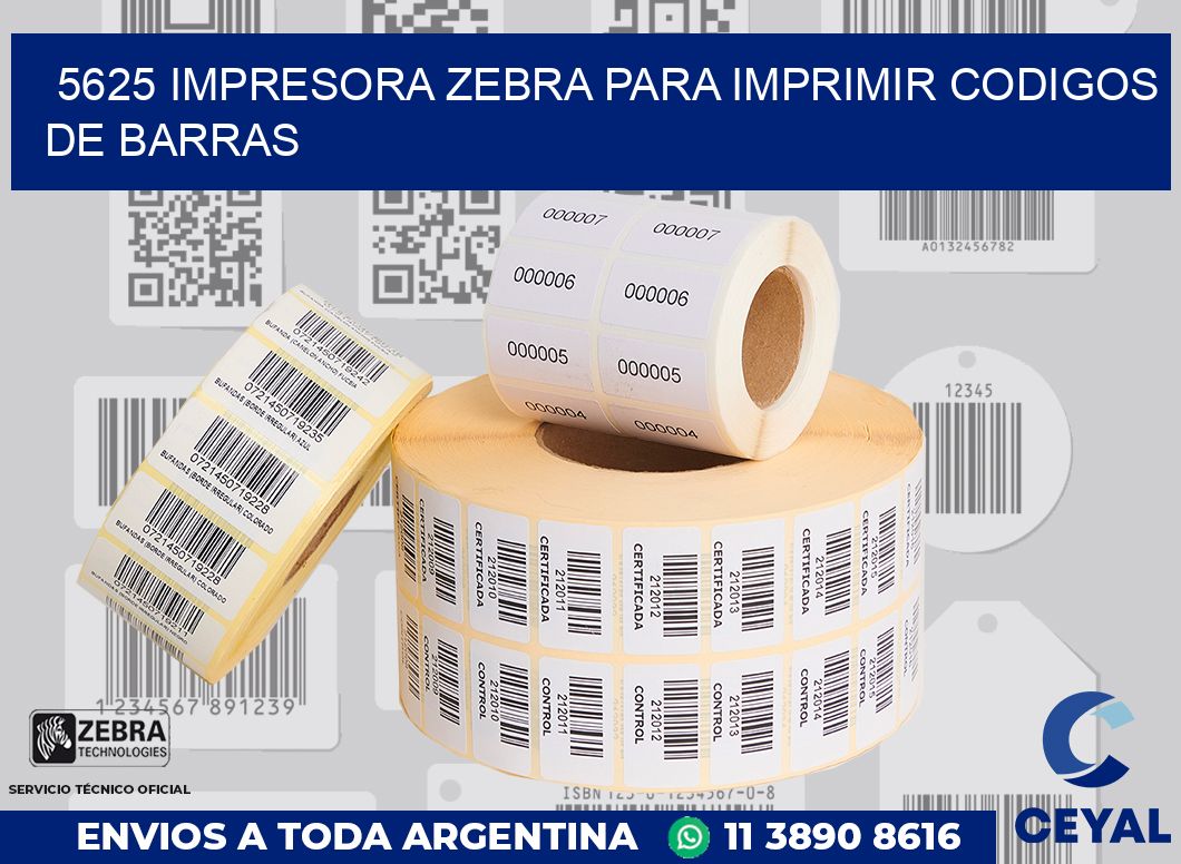 5625 IMPRESORA ZEBRA PARA IMPRIMIR CODIGOS DE BARRAS
