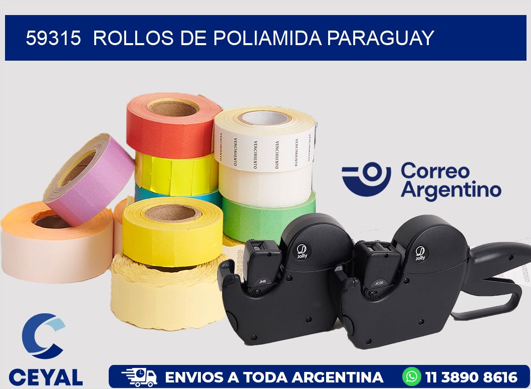 59315  ROLLOS DE POLIAMIDA PARAGUAY